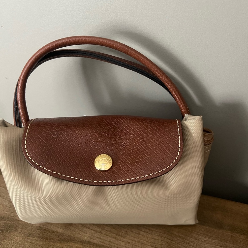 Long champ Le Pliage Elegant Brown and Tan Mini